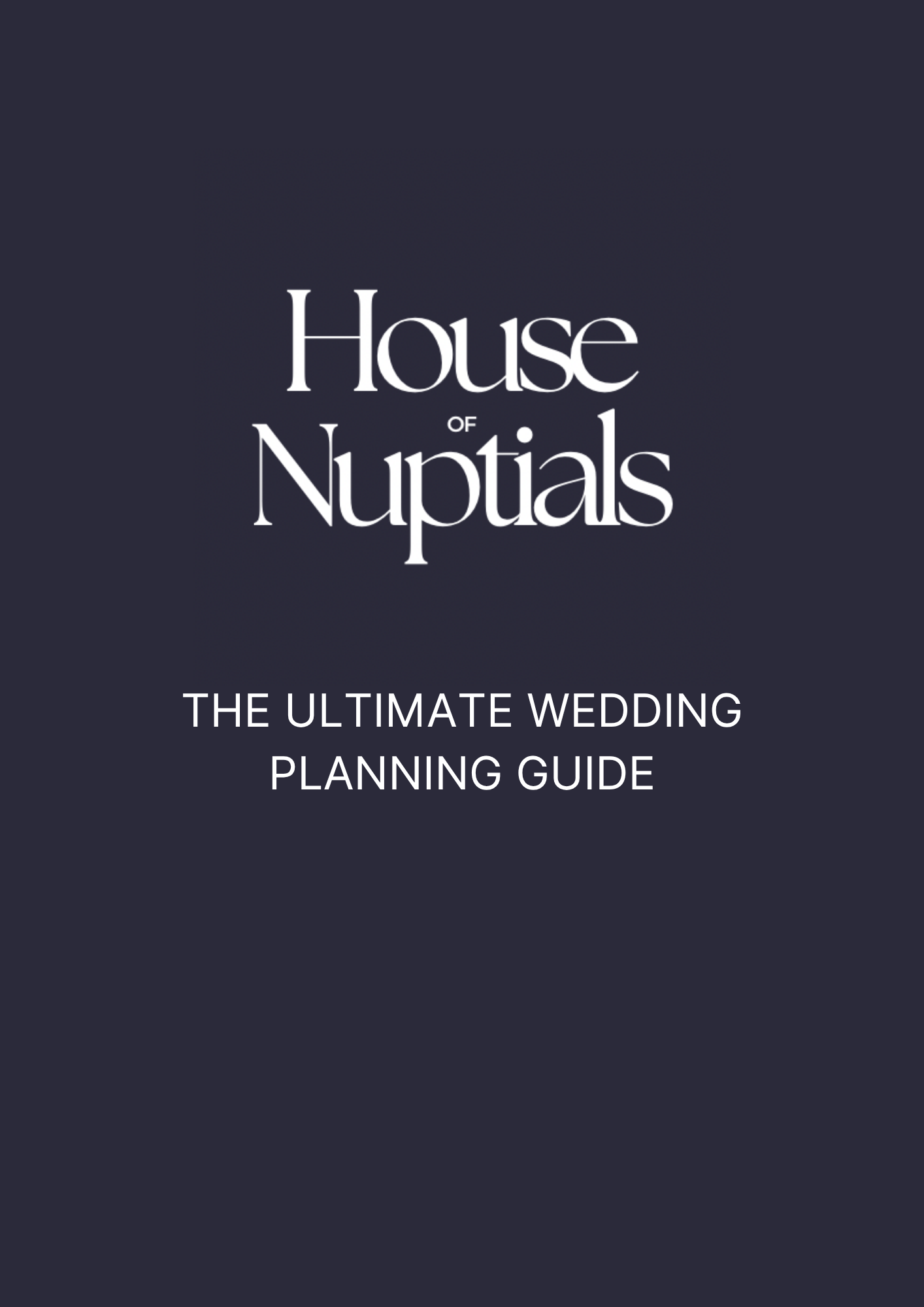 THE ULTIMATE WEDDING PLANNING GUIDE